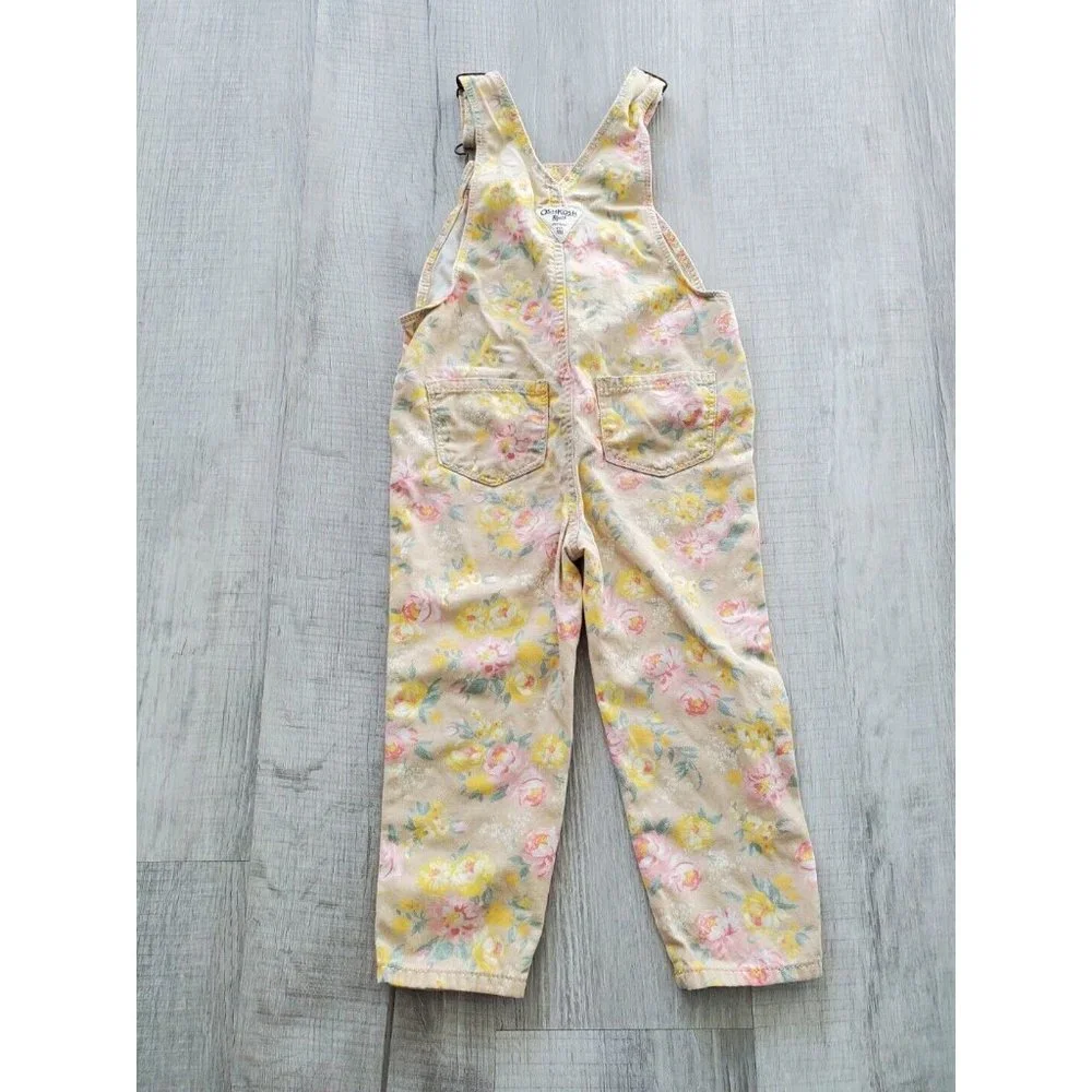 OshKosh B’Gosh Overalls , floral , Multiple colors, 3T Girls, EUA - Picture 2 of 5